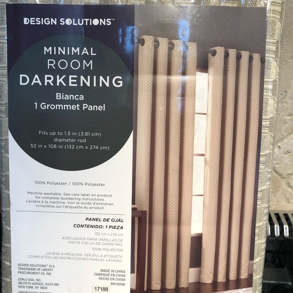 SET OF 3 Design Solutions Window Panels 108” Long - Picture 2 of 2